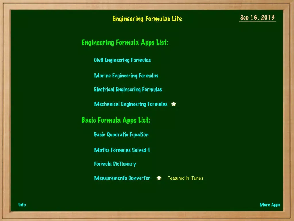 Engineering Formulas iPad  스크린샷