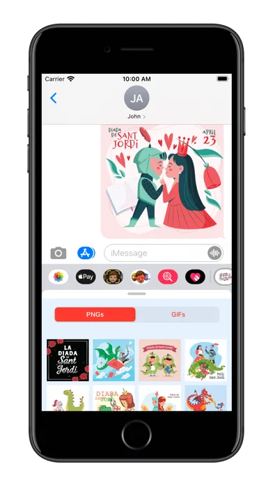 Sant Jordi - GIFs & Stickers Screenshots
