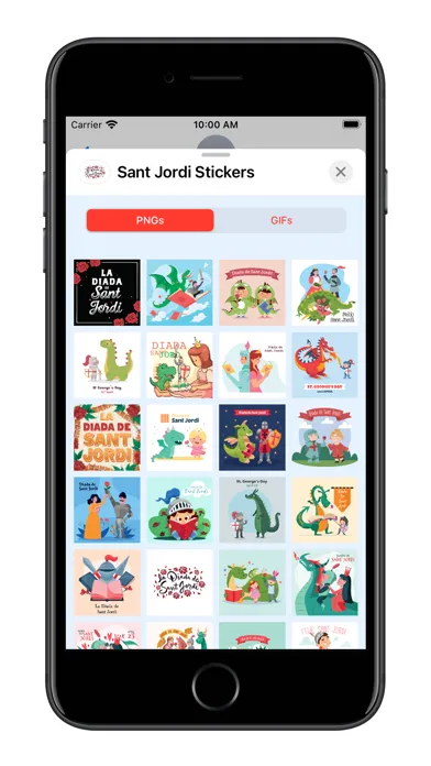 Sant Jordi - GIFs & Stickers Screenshots