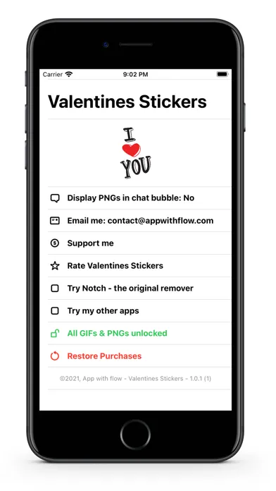 Capturas de tela do Valentines - GIFs & Stickers