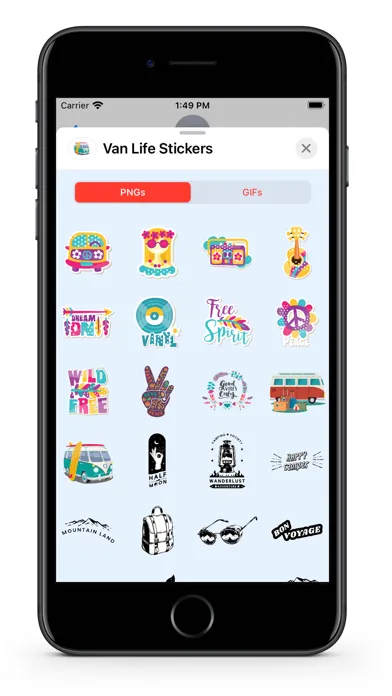 Capturas de tela do Van Life - GIFs & Stickers