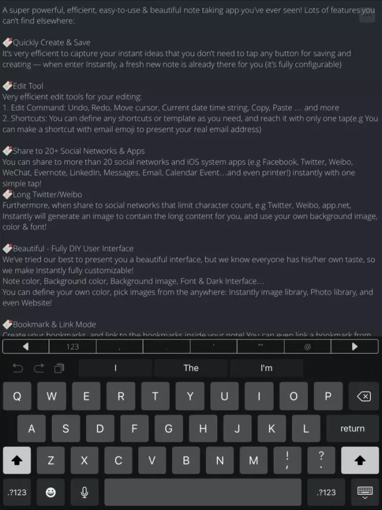 Tangkapan layar Instantly - Capture your idea iPad 
