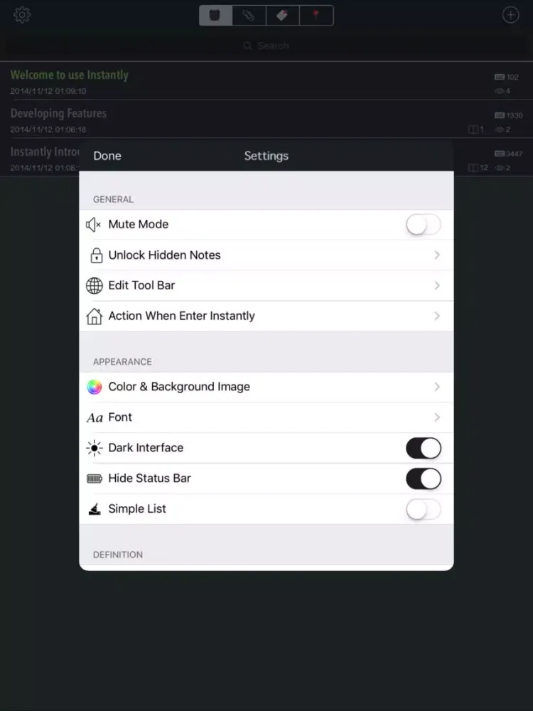 Tangkapan layar Instantly - Capture your idea iPad 