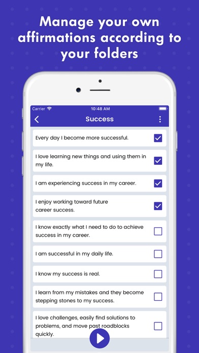 Screenshot di Affirmations - Self Motivation