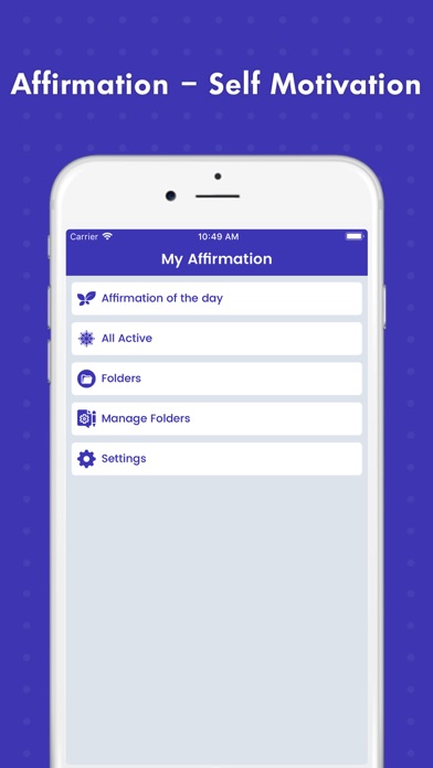 Screenshot di Affirmations - Self Motivation
