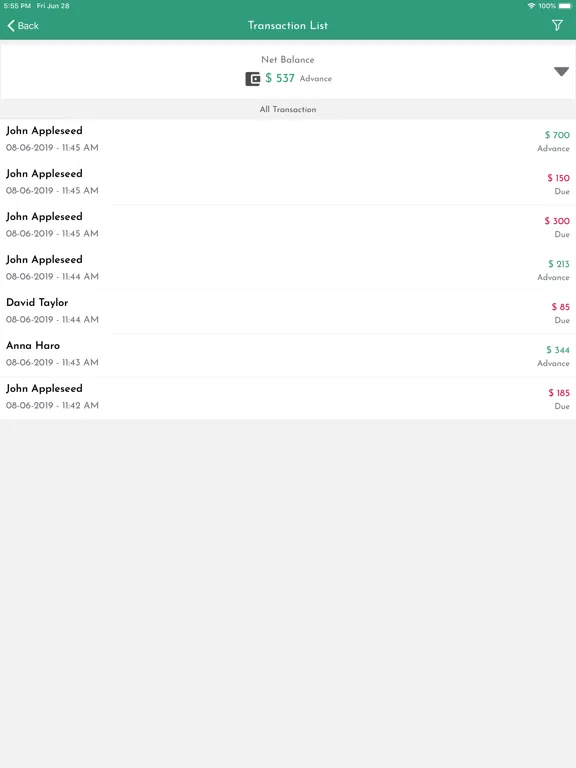 CreditLog - Account Ledger iPad  Ekran Görüntüleri