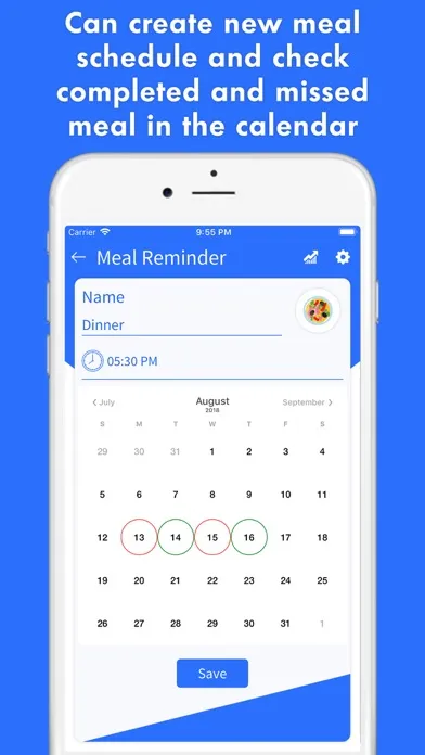 Screenshot di Meal Reminder - Time to Eat