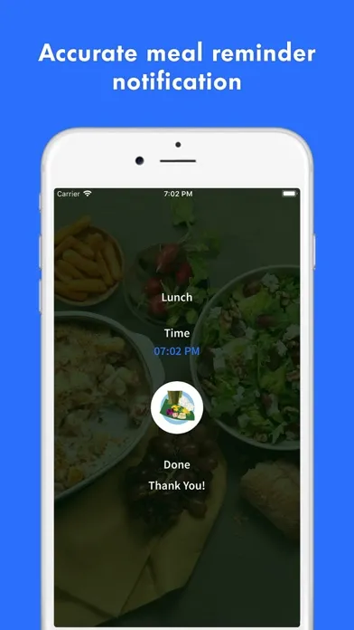 Screenshot di Meal Reminder - Time to Eat