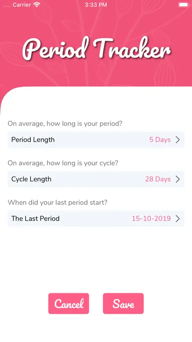 صور MyPeriod - Period Tracker
