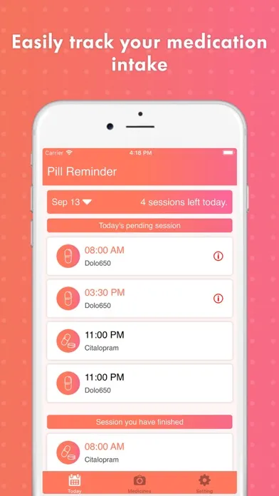 Ảnh chụp màn hình của Smart Pill Reminder Tracker