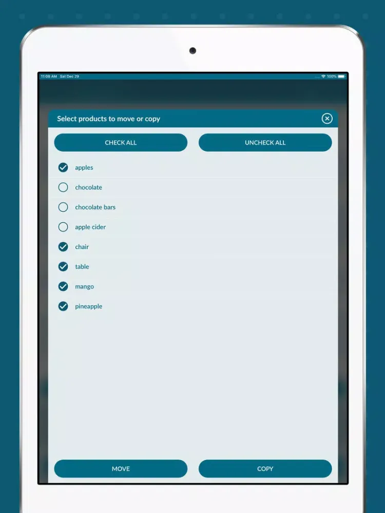 ภาพหน้าจอของ Shopping List & Grocery List iPad 