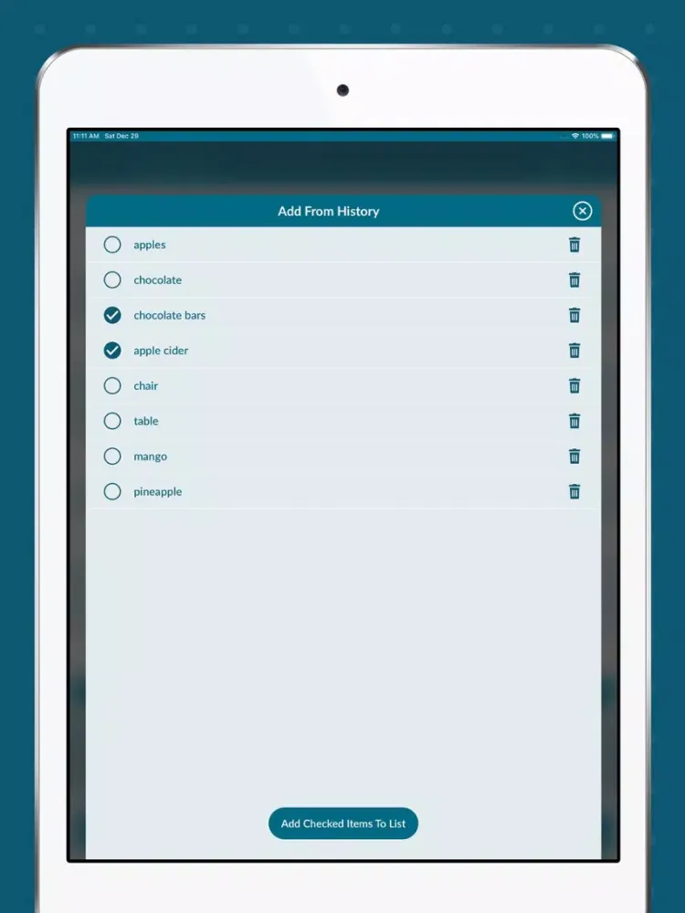 ภาพหน้าจอของ Shopping List & Grocery List iPad 
