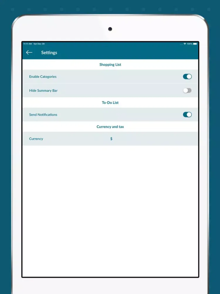 ภาพหน้าจอของ Shopping List & Grocery List iPad 
