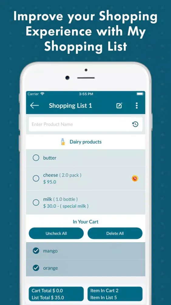 ภาพหน้าจอของ Shopping List & Grocery List