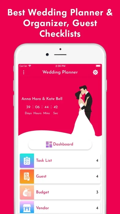 Capturas de pantalla de Wedding Planner & Organizer