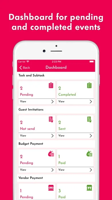 Capturas de pantalla de Wedding Planner & Organizer