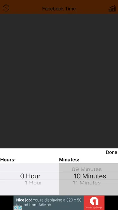 Tangkapan layar Timer for Facebook