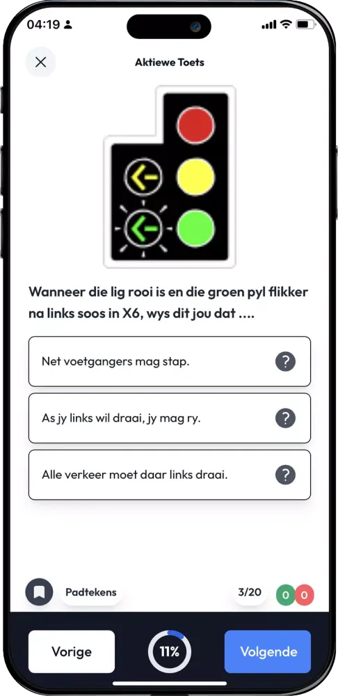 Zrzuty ekranu K53 Ligte Voertuig (Afrikaans)