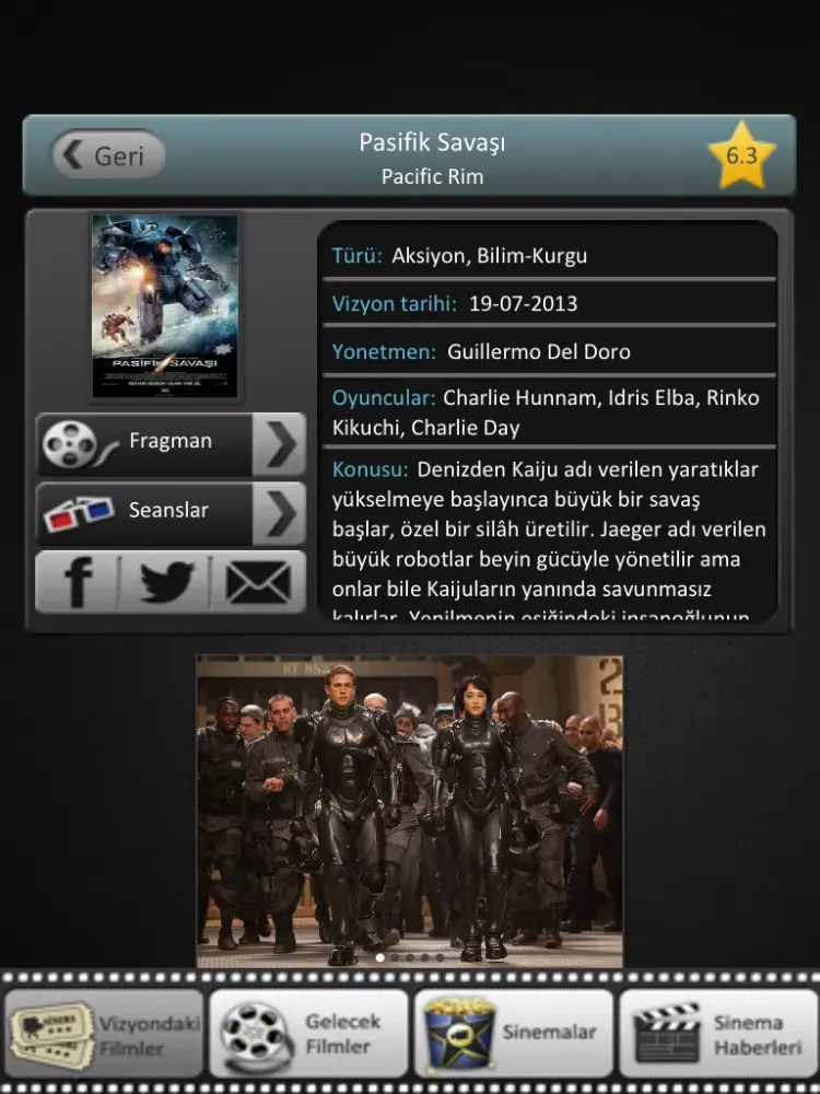 Sinematrix - Vizyon Film Sinema Fragman iPad  스크린샷