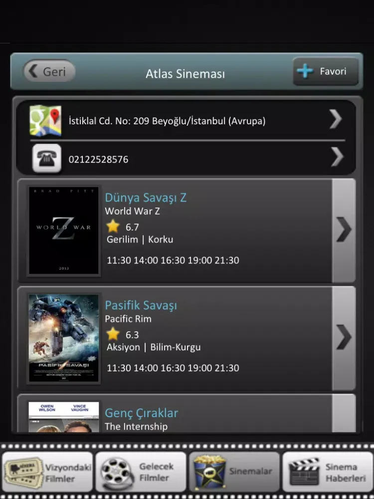 Sinematrix - Vizyon Film Sinema Fragman iPad  스크린샷