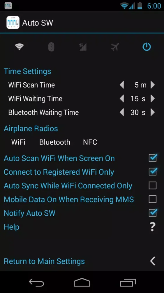 Zrzuty ekranu Auto SW Trial
