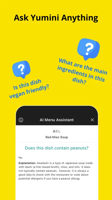 Yumini - AI Menu Translator应用截图