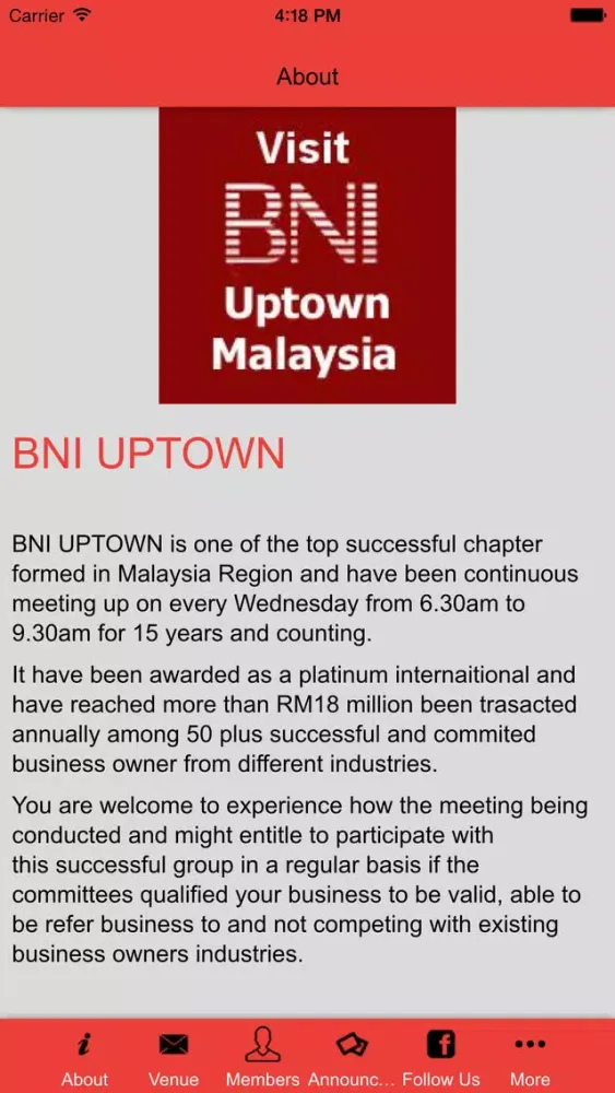 BNI Uptown スクリーンショット