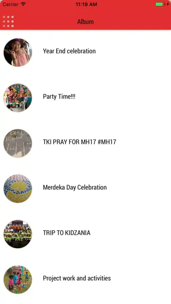 Tangkapan layar Tadika Kota Intelek