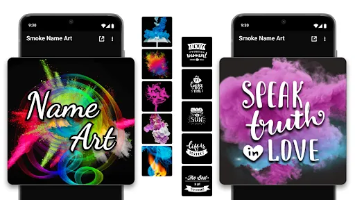 Smoke Name Art Maker سکرین شاٹس