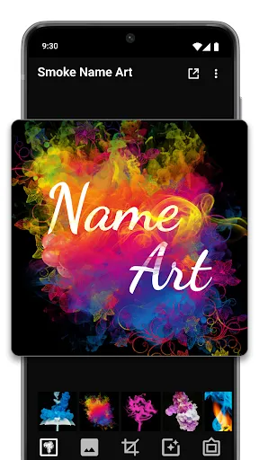 Smoke Name Art Maker سکرین شاٹس