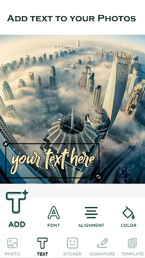 Watermark: Logo, Text on Photo Screenshots