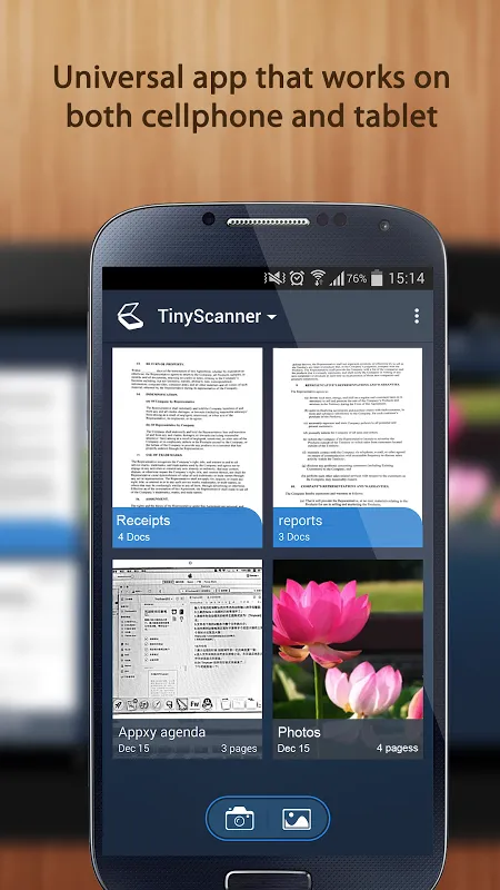 Ảnh chụp màn hình của TinyScanner Pro