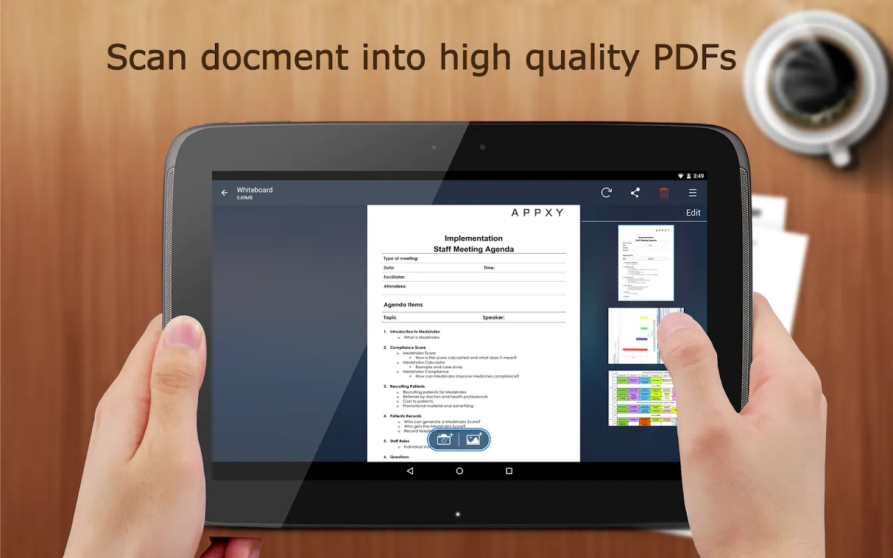 Ảnh chụp màn hình của TinyScanner Pro