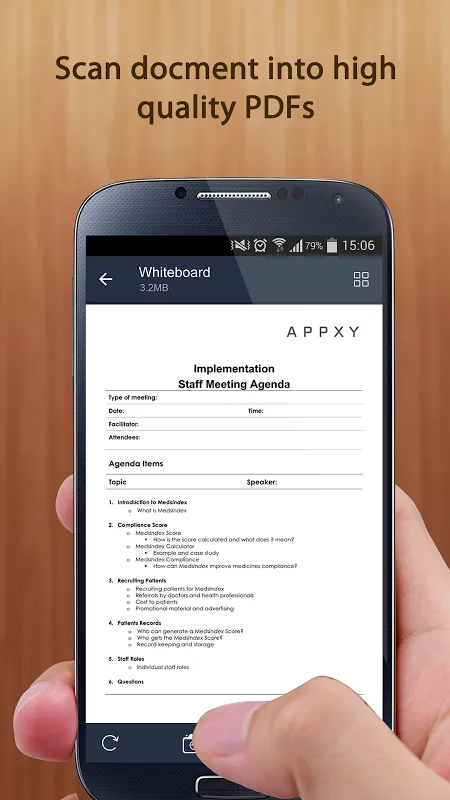 Ảnh chụp màn hình của TinyScanner Pro