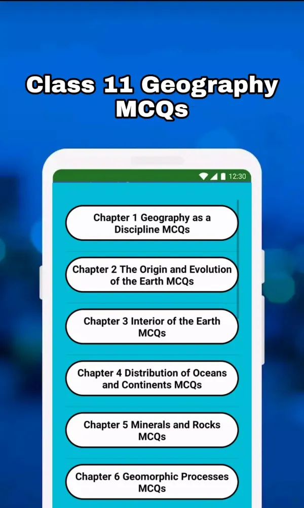 Class 11 Geography Notes & MCQ Ekran Görüntüleri