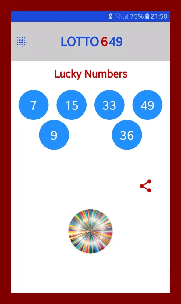 Screenshot di Lotto 649 Lucky Numbers