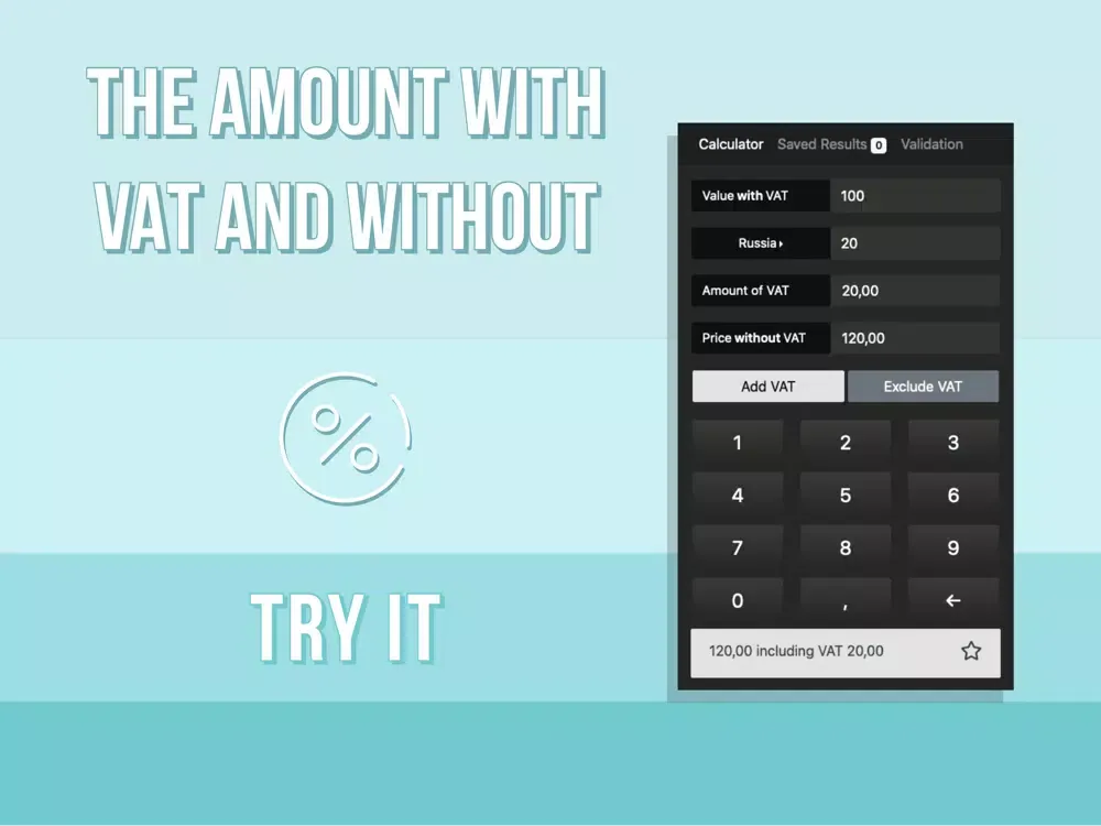 Easy VAT & TAX Calculator iPad  스크린샷