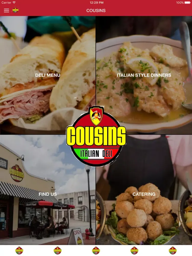 Cousins Italian Deli iPad 应用截图