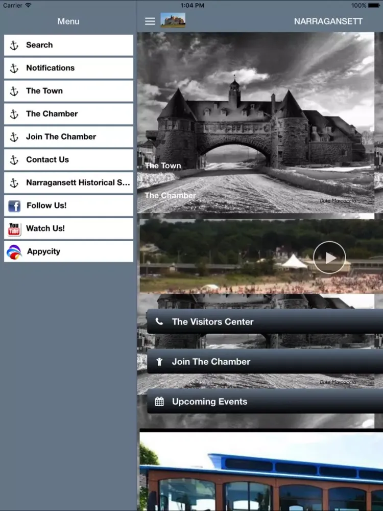 Narragansett Chamber of Commerce iPad  스크린샷