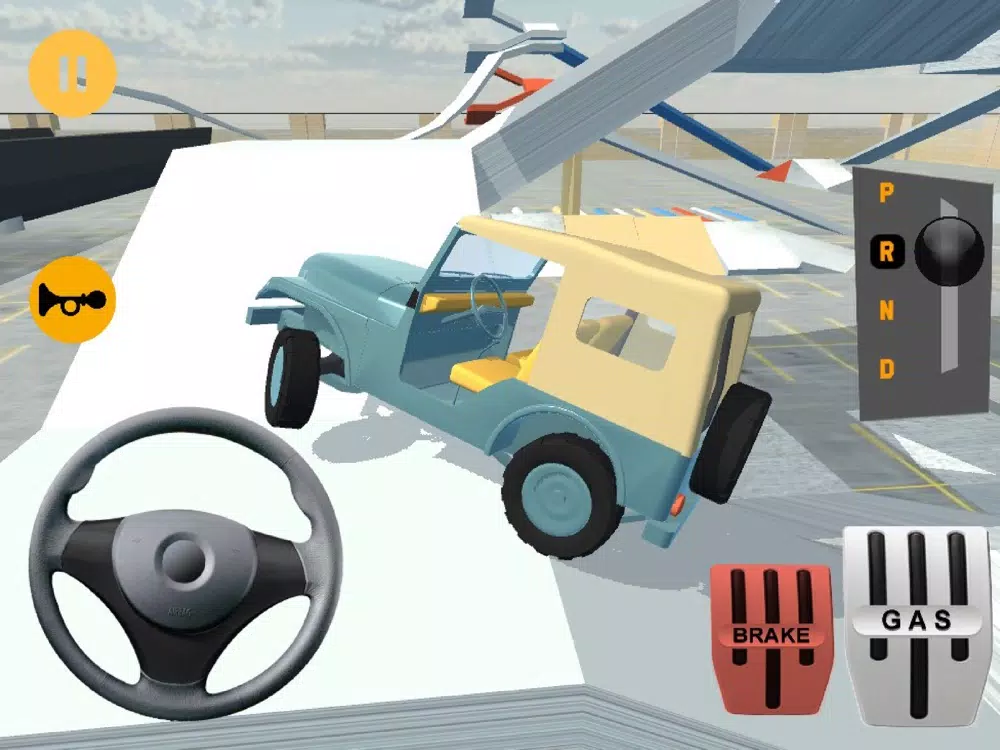 Classic Jeep Stunt Parking 3D iPad  Screenshots