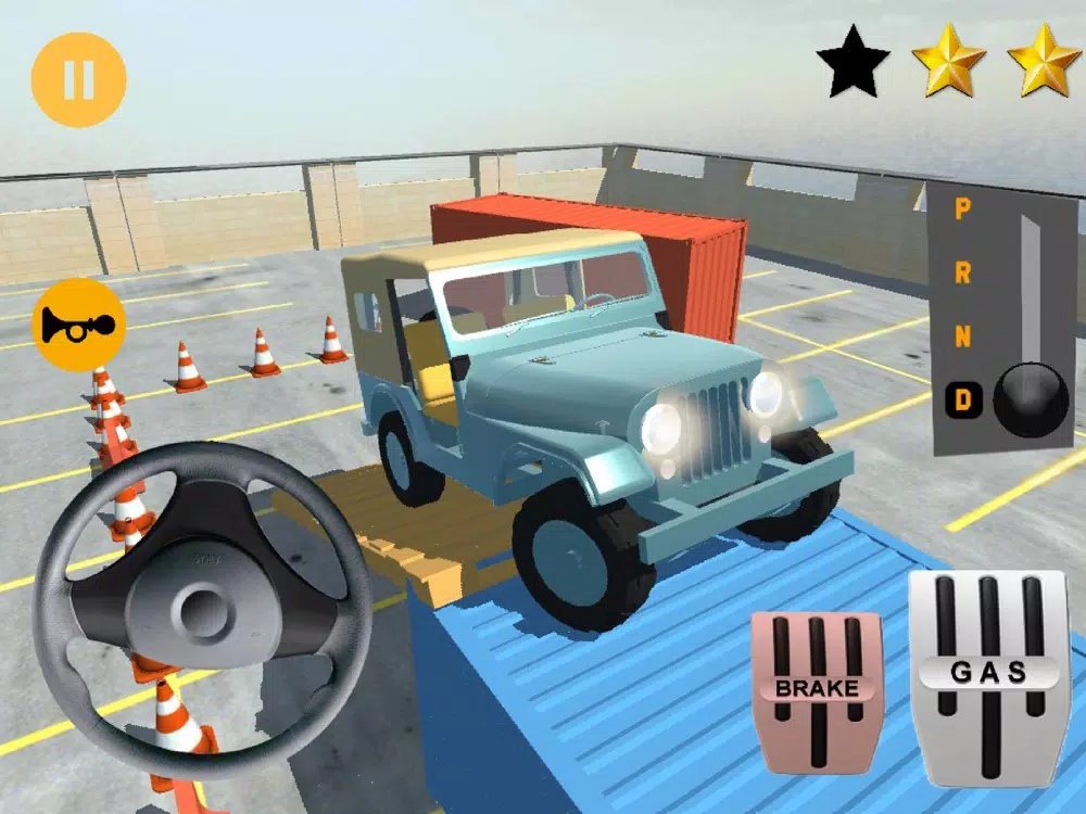 Classic Jeep Stunt Parking 3D iPad  Screenshots