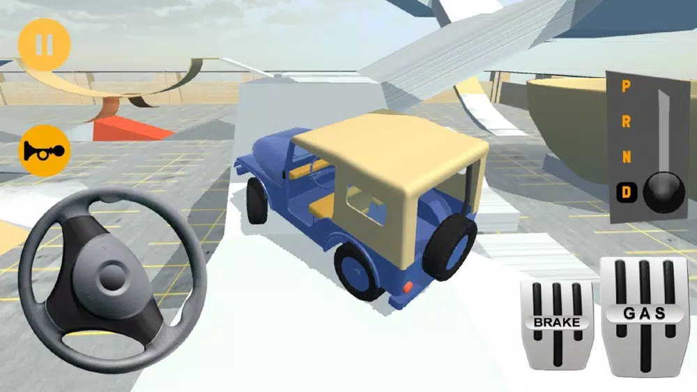 Classic Jeep Stunt Parking 3D Screenshots
