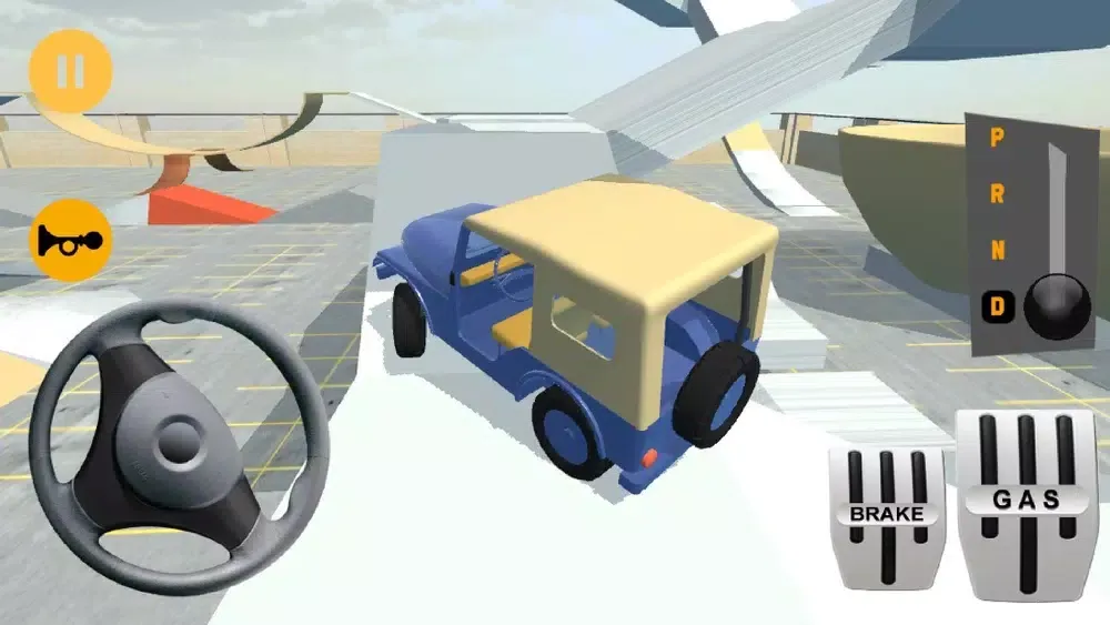 Tangkapan layar Classic Jeep Stunt Parking 3D