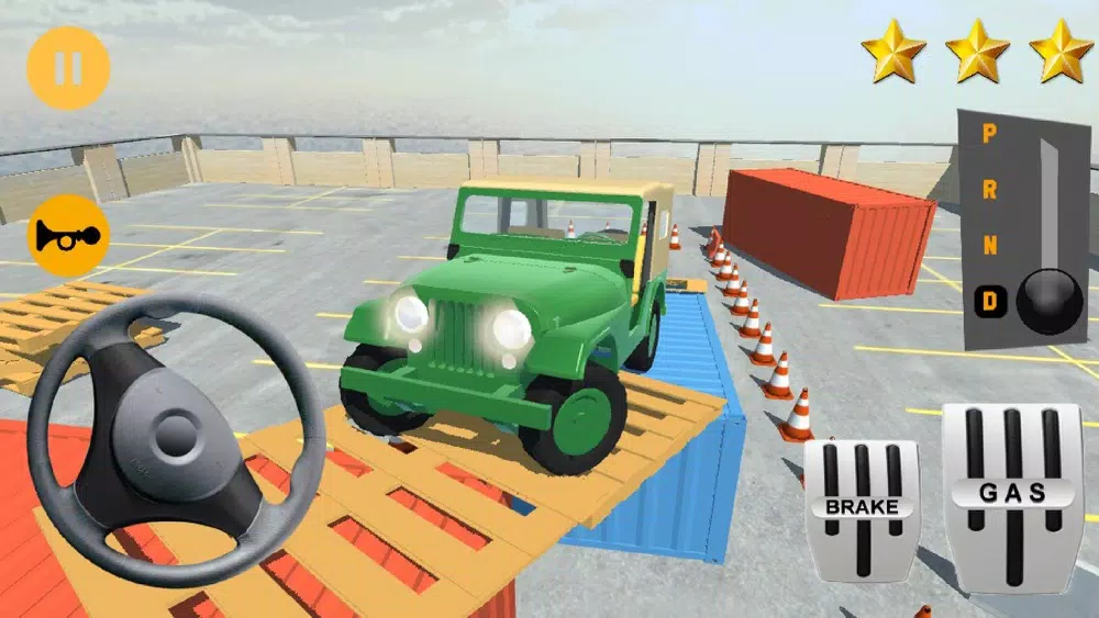 Classic Jeep Stunt Parking 3D Screenshots