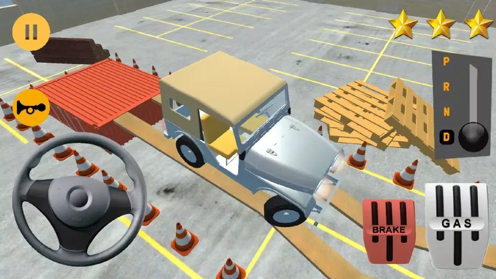 Tangkapan layar Classic Jeep Stunt Parking 3D