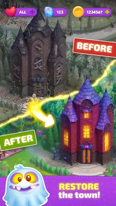 Capturas de tela do Mystic Town