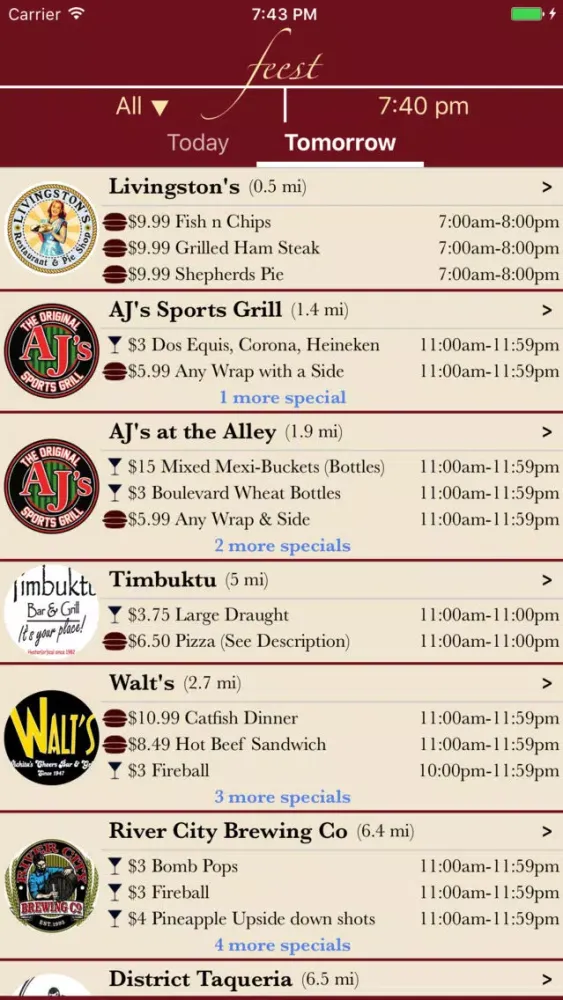 تصاویر Feest - Food, Drinks, & Events