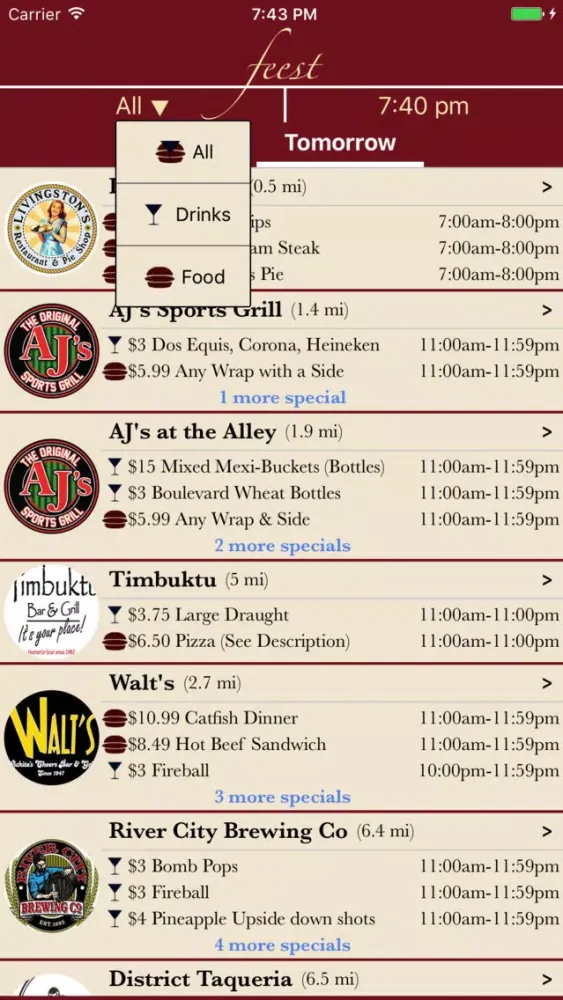 تصاویر Feest - Food, Drinks, & Events