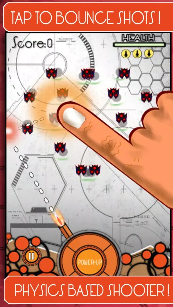 Ảnh chụp màn hình của Ricochet: Retro Space Shooter Free