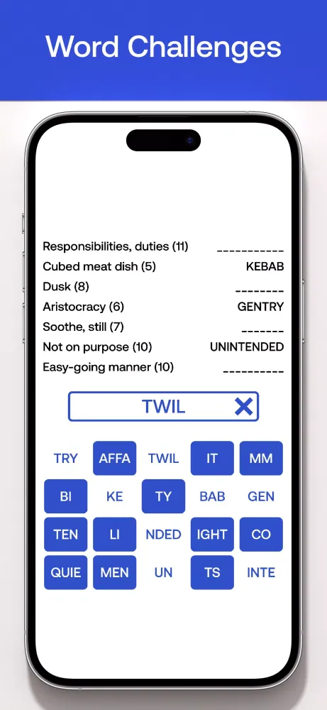 Crossword Screenshots